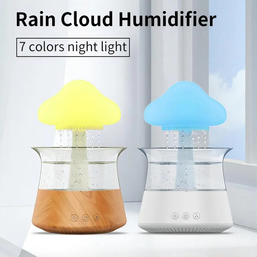 Cloud Rain Relax & sleep Ultrasonic Aromatherapy Diffuser and Humidifier with Colorful Lighting