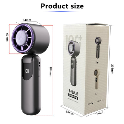 Superconducting Refrigeration High-Speed Handheld Fan Outdoor Charging Portable Small Fan Summer Vacation/Tourism/Camping/Travel