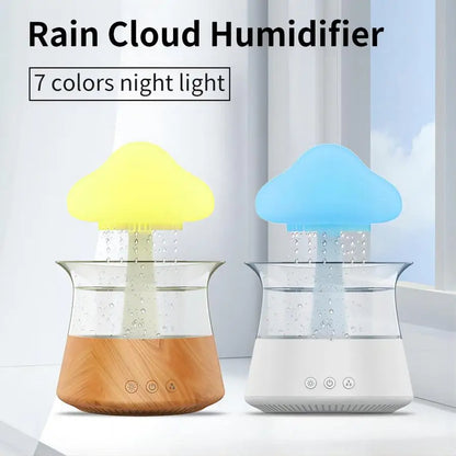 Cloud Rain Relax & sleep Ultrasonic Aromatherapy Diffuser and Humidifier with Colorful Lighting